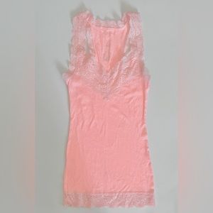 Lace trimmed tank